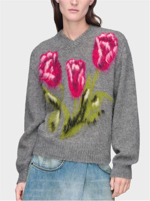 Maglia con fiori MAISON MARGIELA | S51HN0013M13322001J